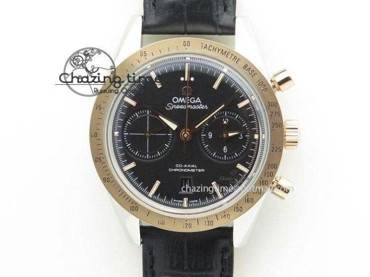 0205 Speedmaster Moonwatch in Moonshine Gold YG RMF Best Edition Green Dial on Green Leather Strap Manual Chrono EasyCare 7832